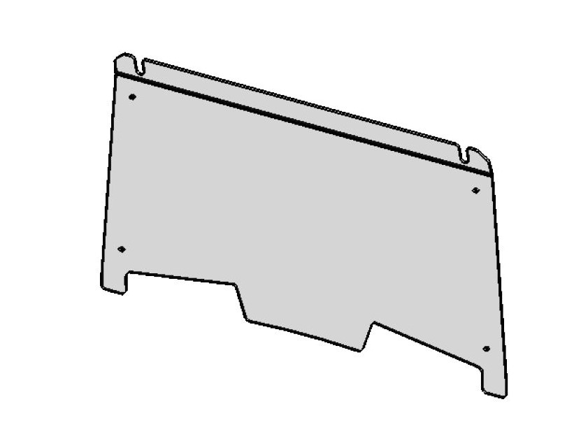 61-PZT1 Full Polycarbonate Front Windshield - Polaris RZR Trail