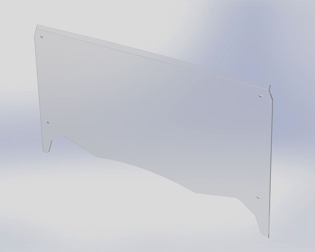 61-TER800 Full Polycarbonate Front Windshield KAWASAKI TERYX 800